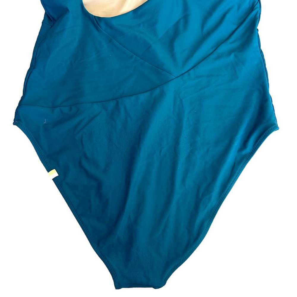 summersalt One-Shoulder One-Piece Swimsuit in Teal - Picture 7 of 14